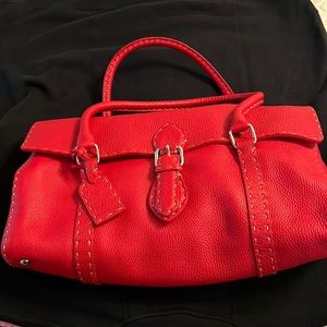 PRISTINE Vintage bag. Gorgeous RED